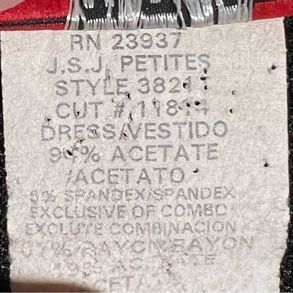 J.S.J. Sz 2P Sheath Maxi Dress Black with Overlay Side Zip - Picture 8 of 11